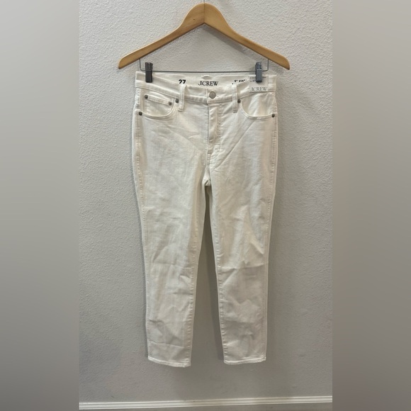 NWT J Crew 9”
Vintage Slim Straight  White Jeans size 27 - Picture 3 of 5